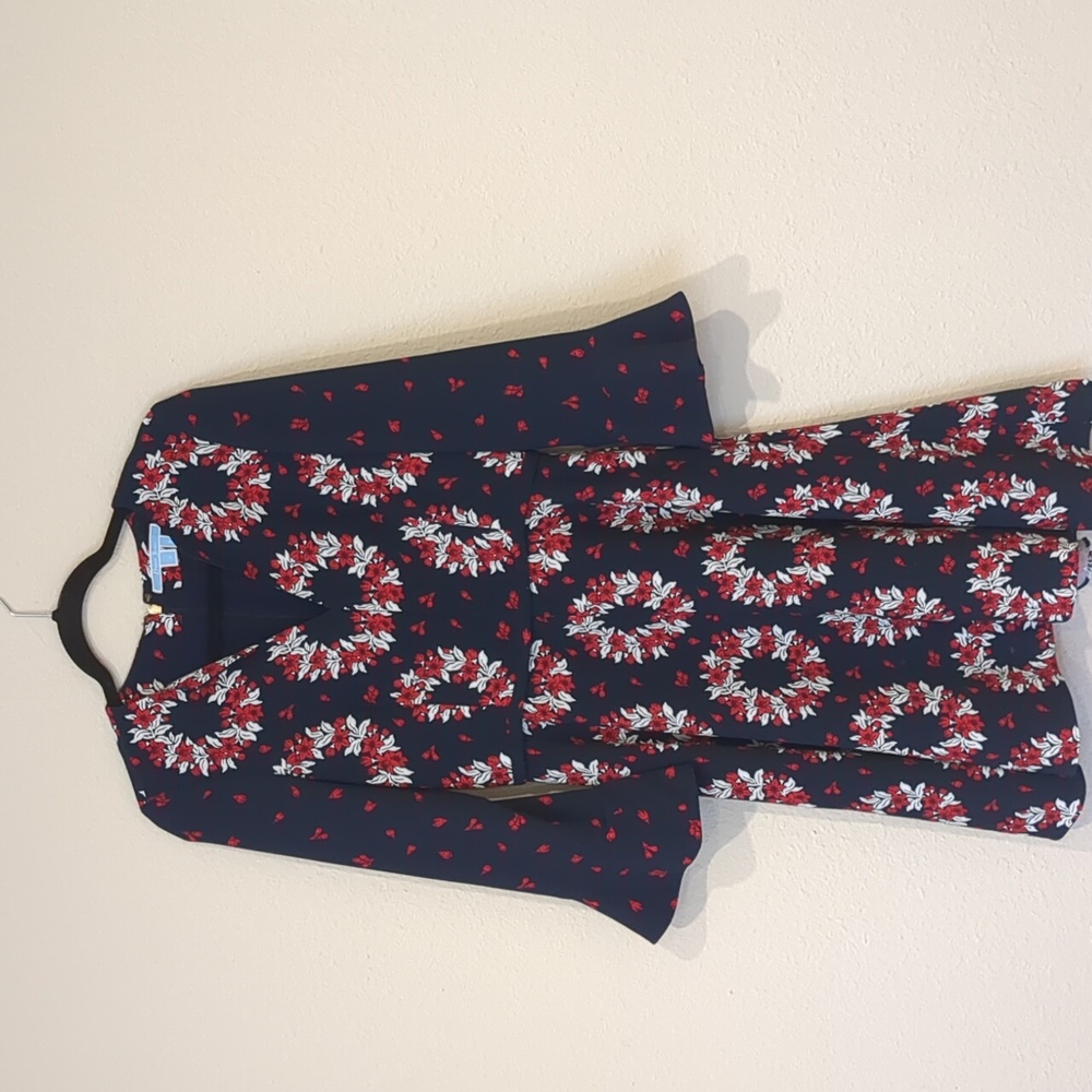 Draper James Navy Blue Floral Dress Size 4